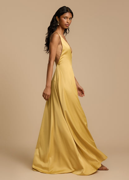 Nadine - Beaded Backless Maxi Dress