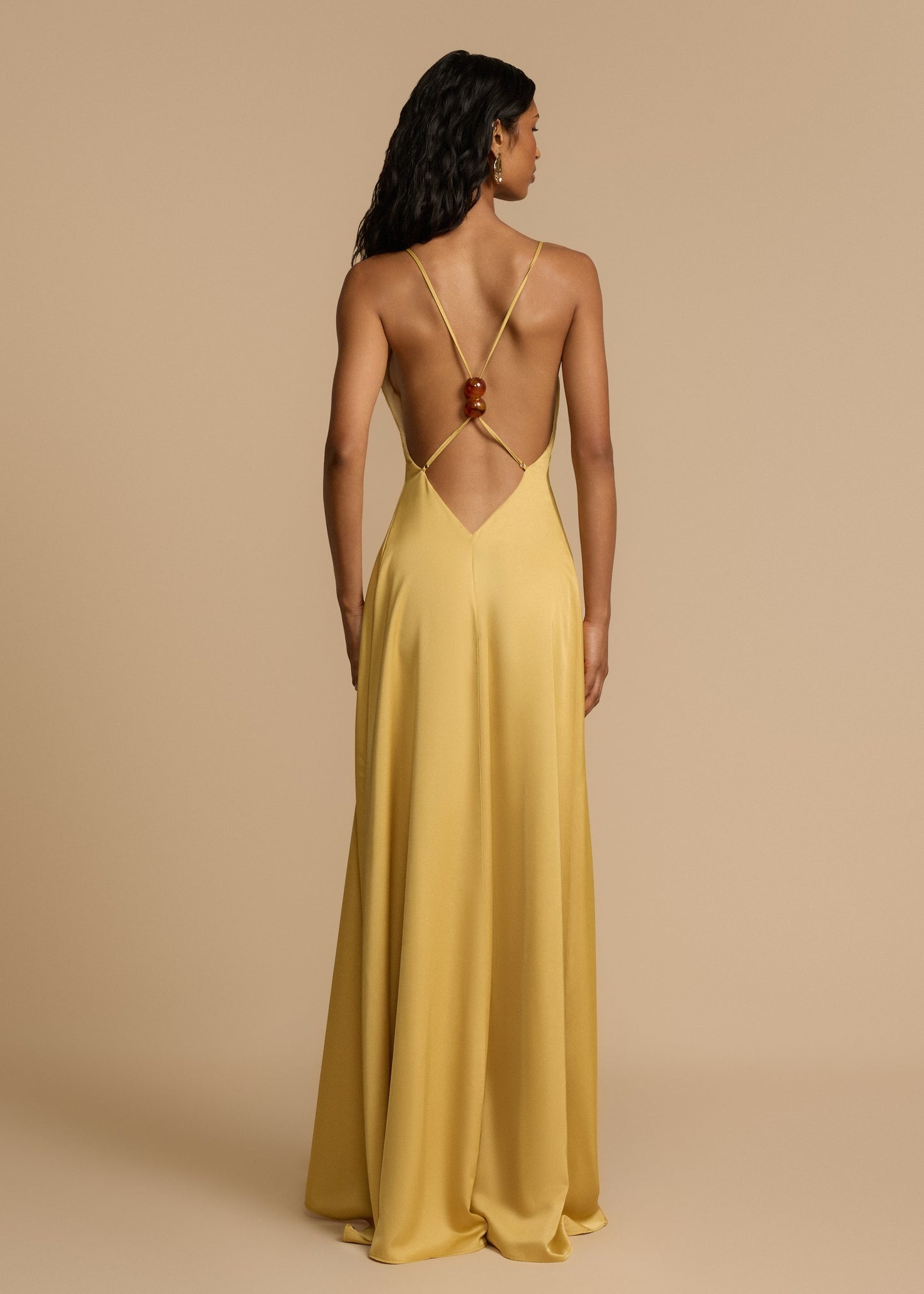 Nadine - Beaded Backless Maxi Dress