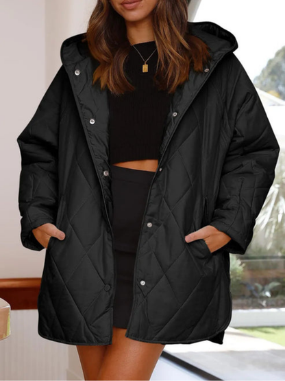 Relaxed Oversized Quilted Coat