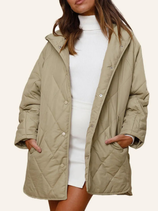 Relaxed Oversized Quilted Coat