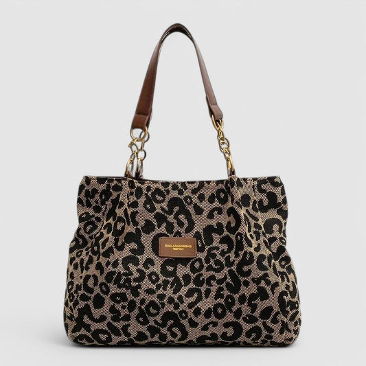 Leopard Canvas Tote By Claire