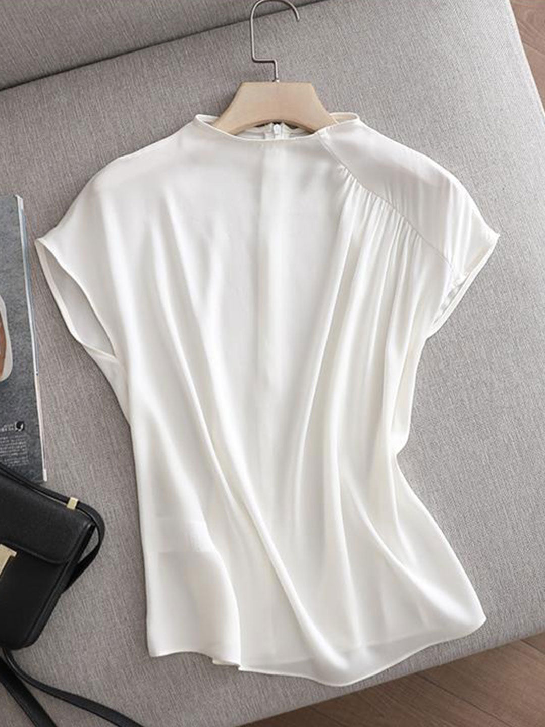 Sophia Retro Paneled Chiffon Top