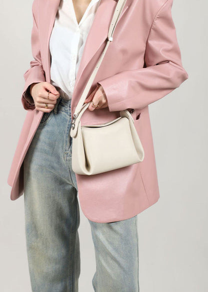 Ravenette - Structured Leather Crossbody Bag