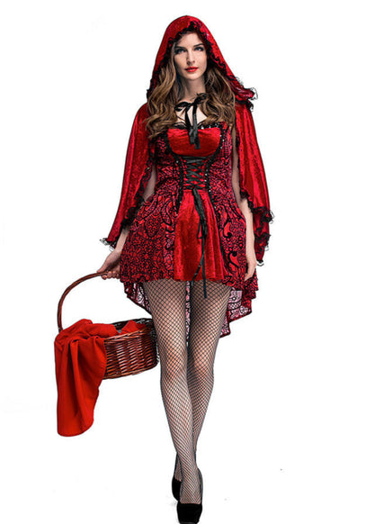 Red Riding Hood Costume - Women’s Fairy Tale Halloween Cosplay Outfit
