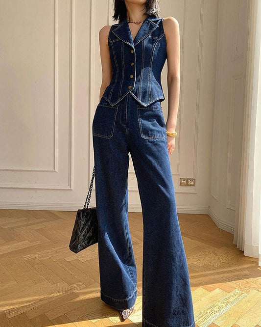 Katseye Ad Girl Denim Set