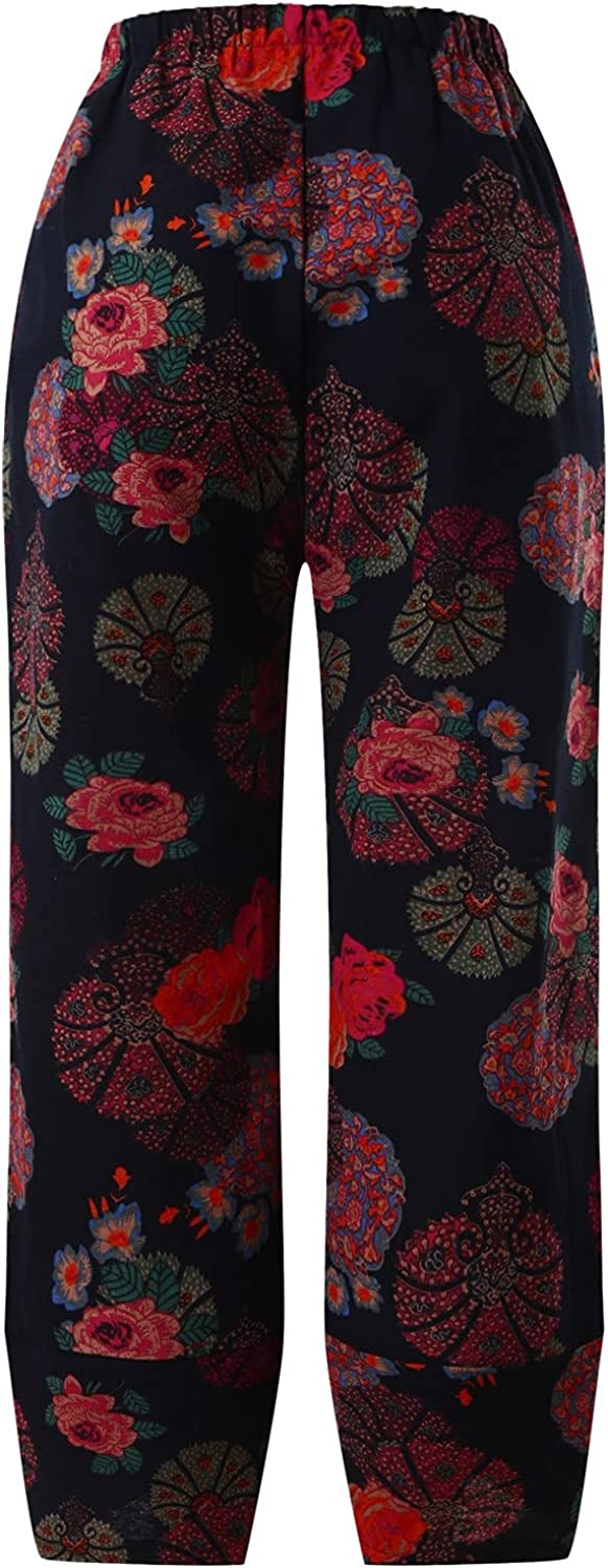 DressBetty - Palazzo Lounge Pants Wide Leg Printed Cropped Bottoms Baggy Trousers Sweatpants