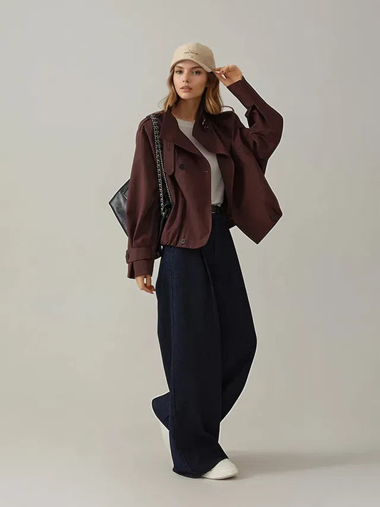 Easy Matching Vintage Loose Trench Coat