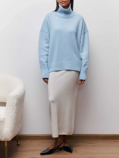 Always Chic Turtleneck Oversized Sweater