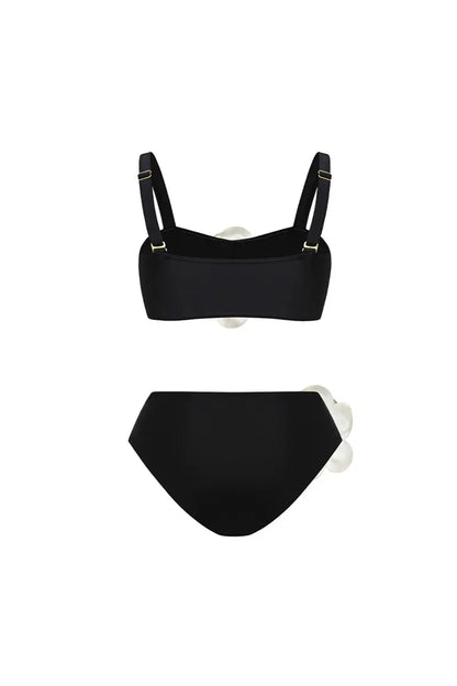 Halter 3D Floral Sexy Bikini Set