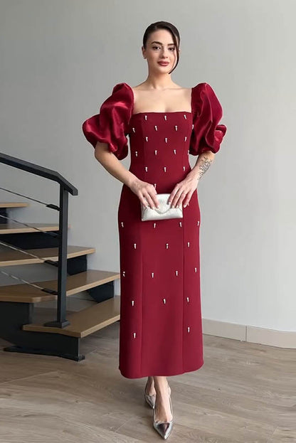 Echoes of the Past – Polka Dot Bodycon Dress