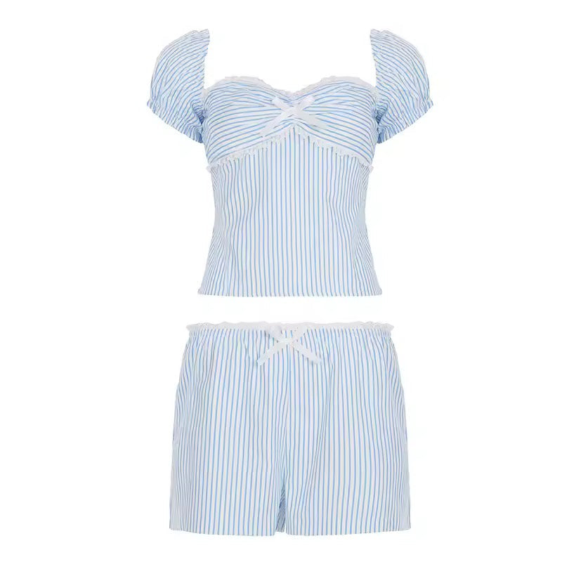 Blue Amalfi Stripe Set