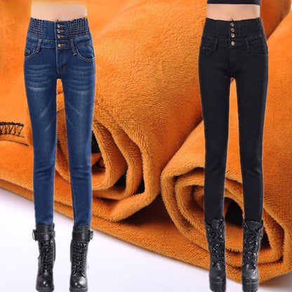 DressBetty - High Waist Skinny Pants Elastic Waist Jeggings Casual clothes Jeans