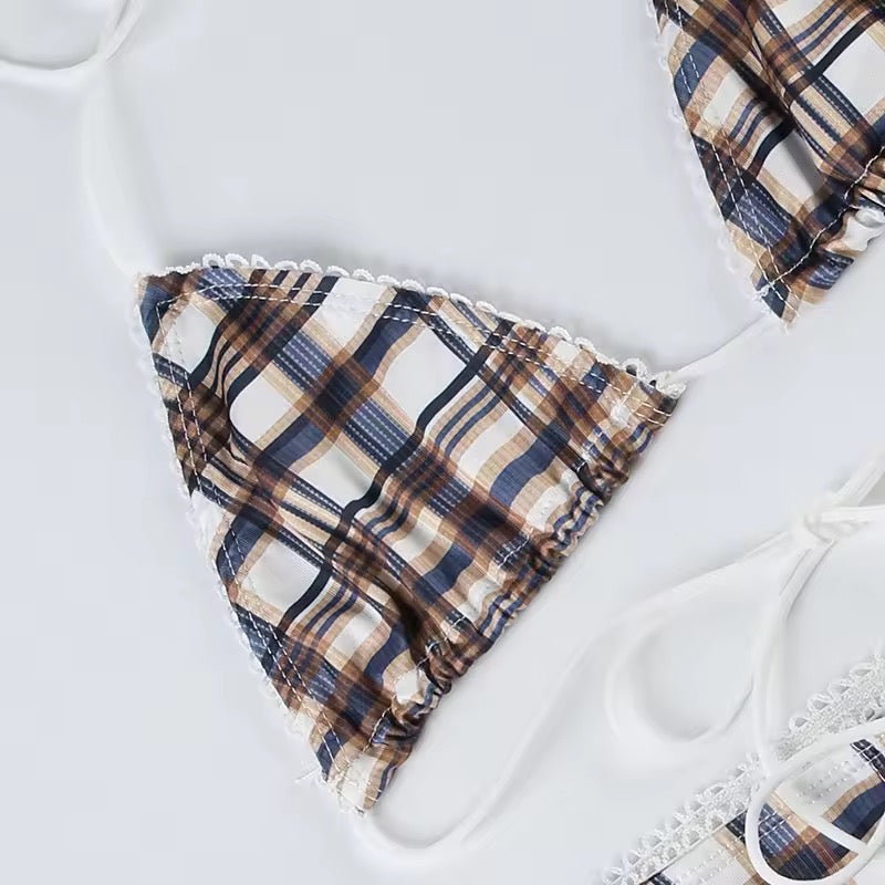 Maple Plaid Bikini Set