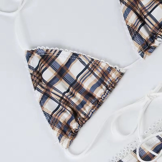 Maple Plaid Bikini Set