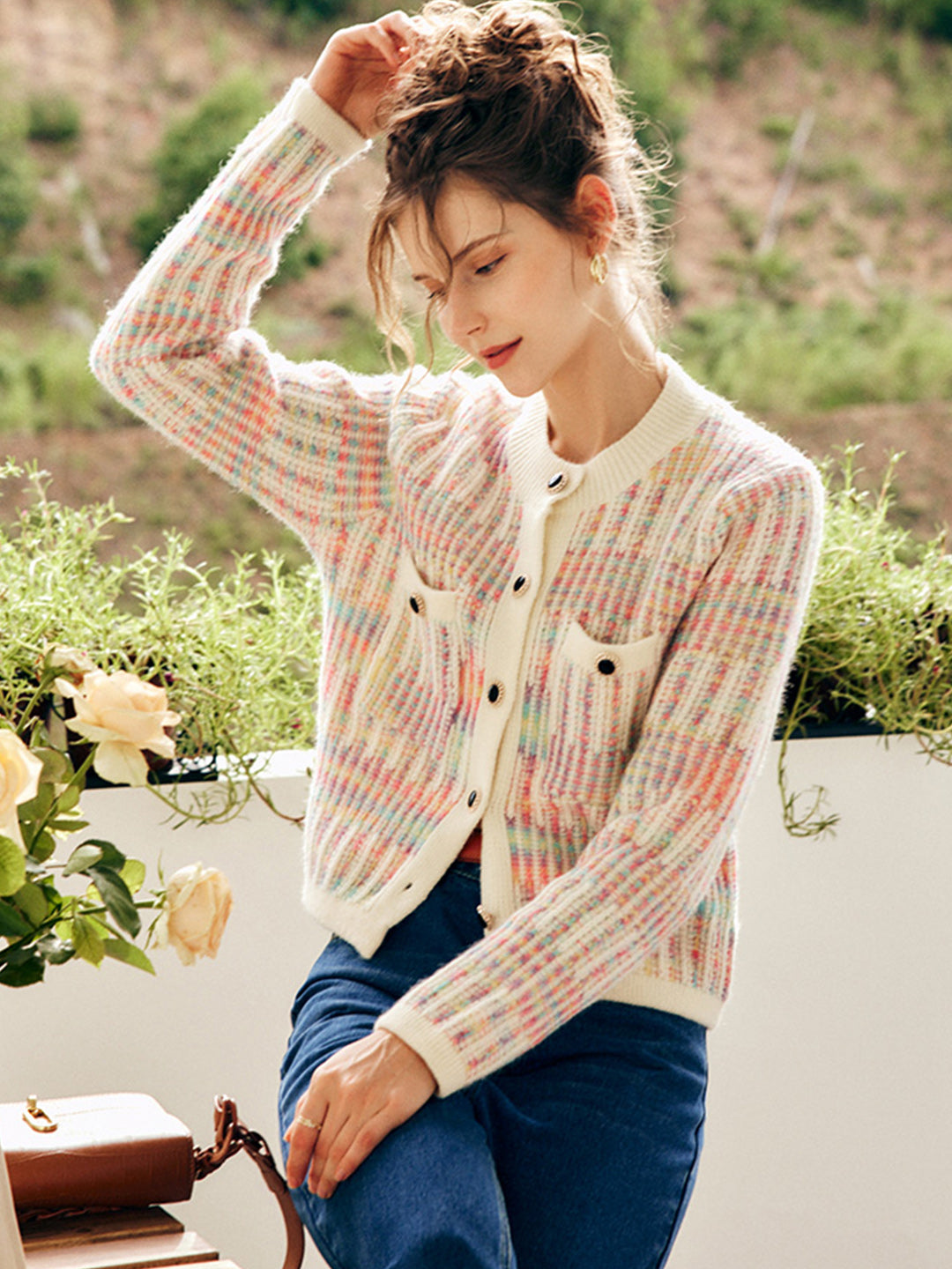 Caroline Elegant Embroidered Cardigan