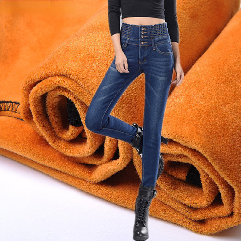 DressBetty - High Waist Skinny Pants Elastic Waist Jeggings Casual clothes Jeans