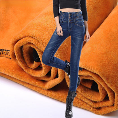 DressBetty - High Waist Skinny Pants Elastic Waist Jeggings Casual clothes Jeans