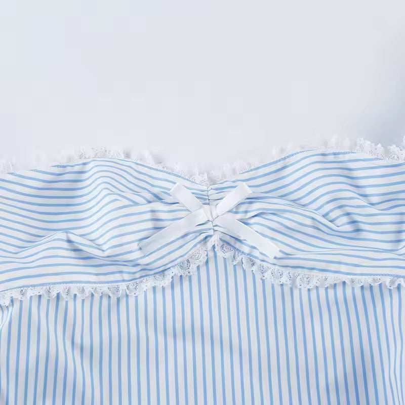Blue Amalfi Stripe Set