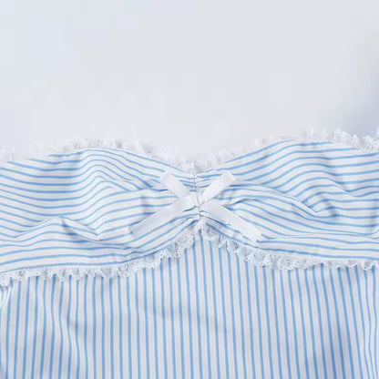 Blue Amalfi Stripe Set