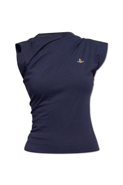 Asymmetric Drape Baby Tee