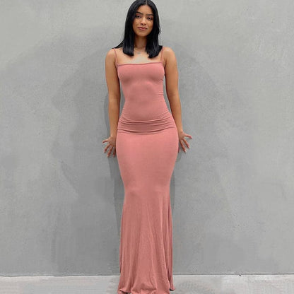 DressBetty - Adogirl Sexy Spahgetti Strap Maxi Dress