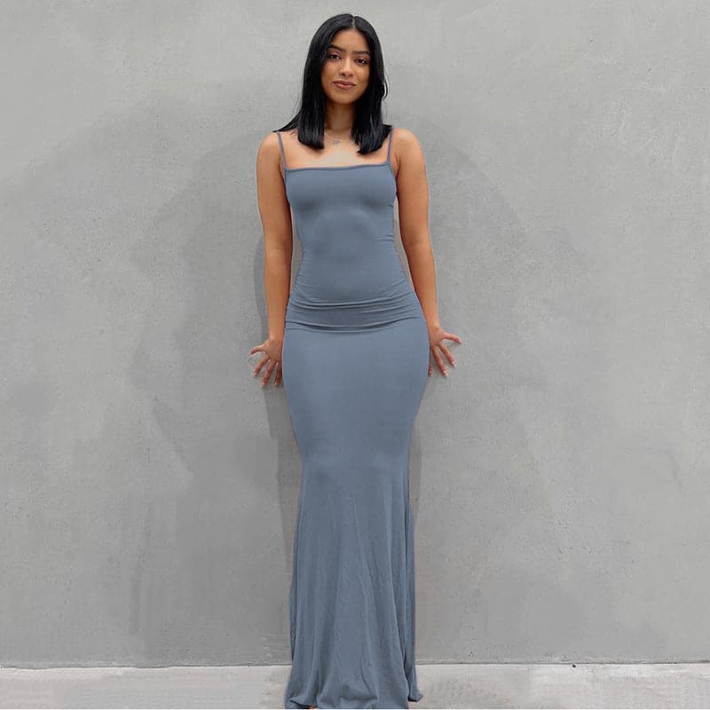 DressBetty - Adogirl Sexy Spahgetti Strap Maxi Dress