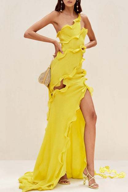 Alaina One Shoulder Maxi Dress