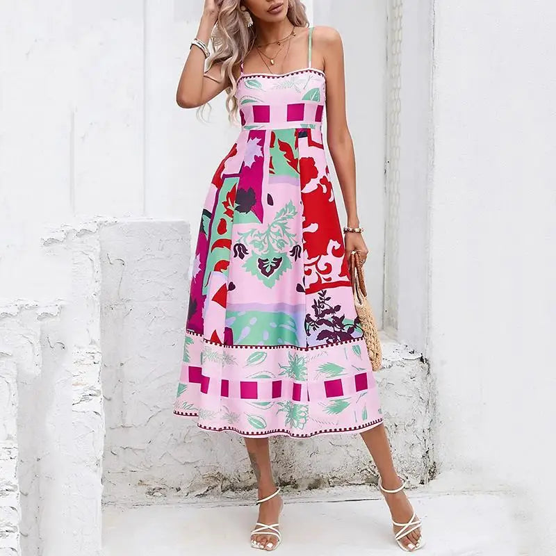 DressBetty - 2024 Alobee Women's Backless A-line Boho Dress
