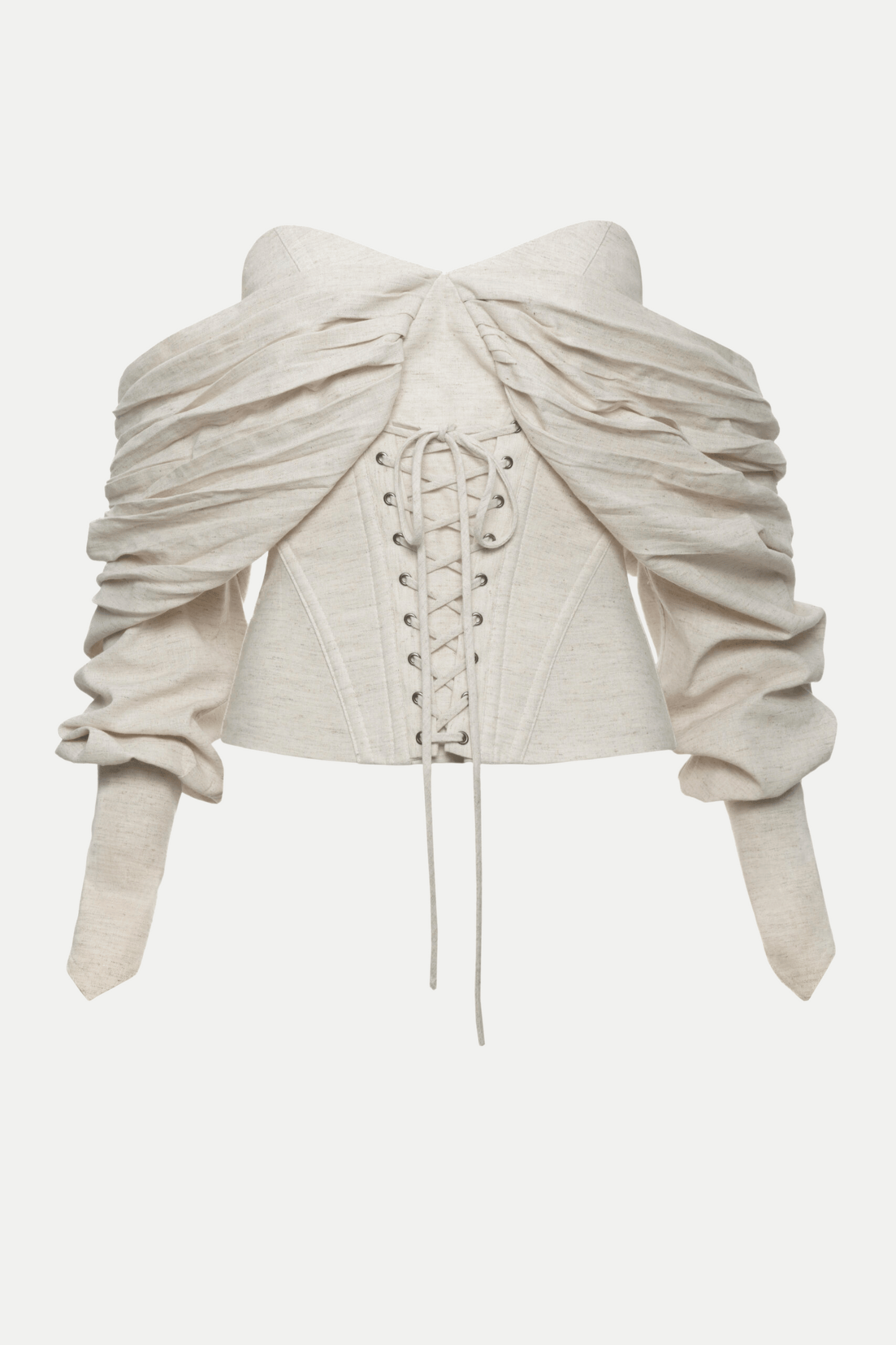 Andaia Off Shoulder Lace Up Corset Top