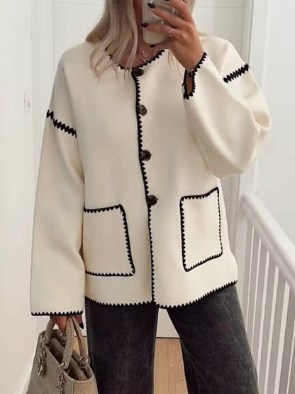 Keep the Warm Essential Contrast Trim Coat