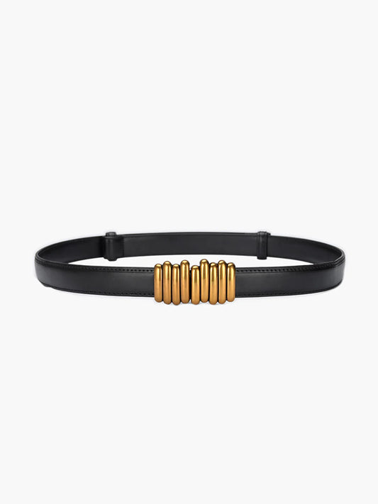 Vintage Design Faux Leather Belt