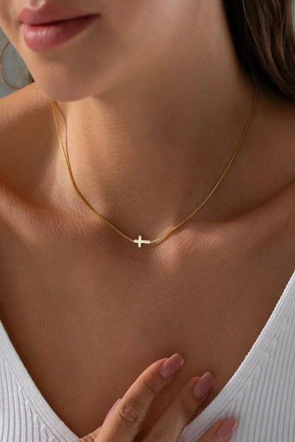 Minnie Cross Pendant Necklace
