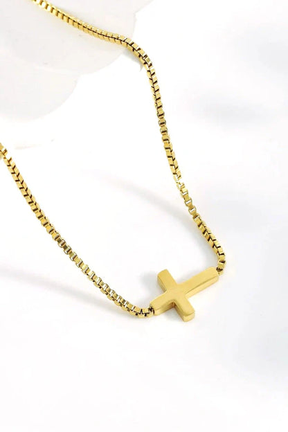 Minnie Cross Pendant Necklace
