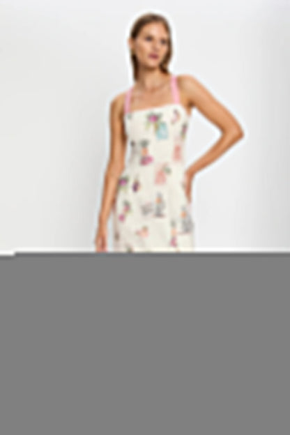 Tie-Waist Tank Midi Dress