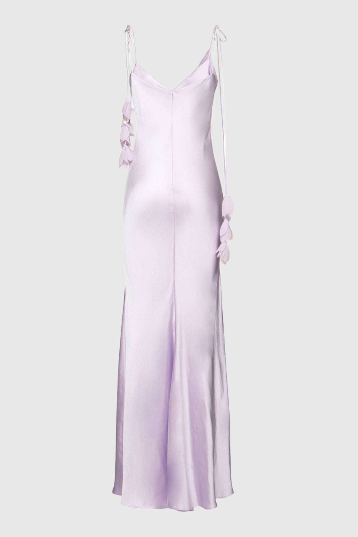 Bahari Floral Ribbon Satin Maxi Dress