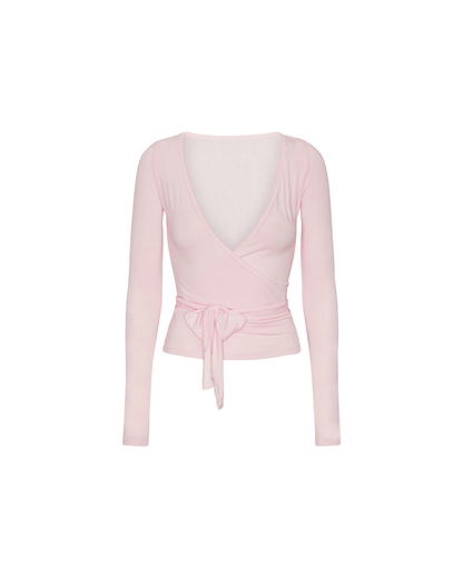 Wrap Blouse - Soft Pink