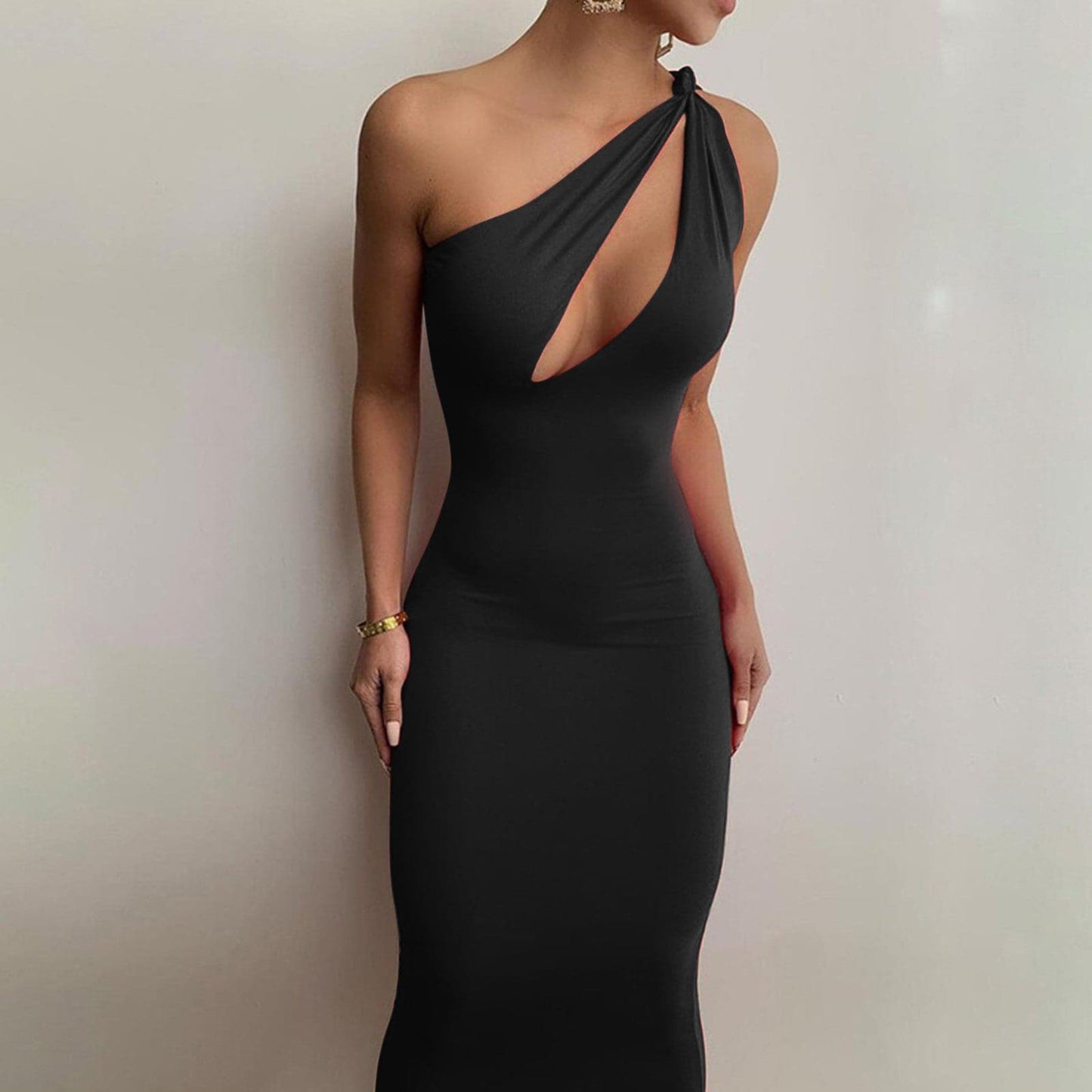 DressBetty - Women  Summer Elegant Black Sleeveless Birthday Party Dress