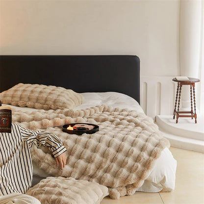 Bubble Fur Bedding Set