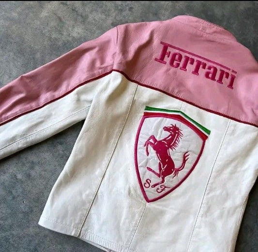Rosso Bianca Leather Jacket