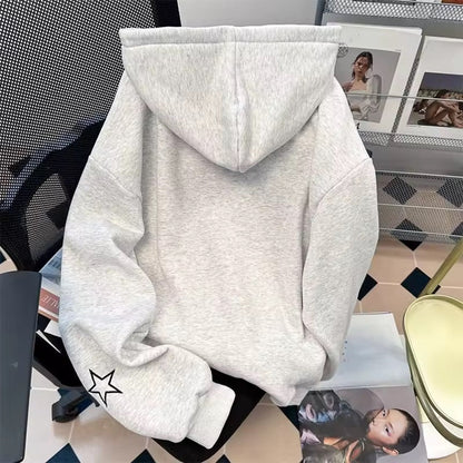 Oversized Doodle Zip-Up Hoodie