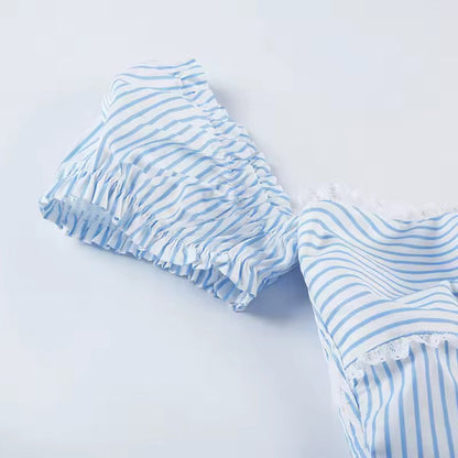 Blue Amalfi Stripe Set