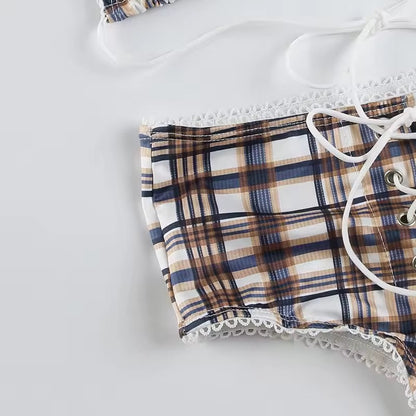 Maple Plaid Bikini Set