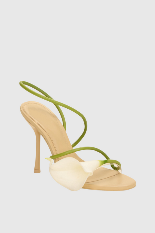 Calla Lily PVC-trimmed Sandals
