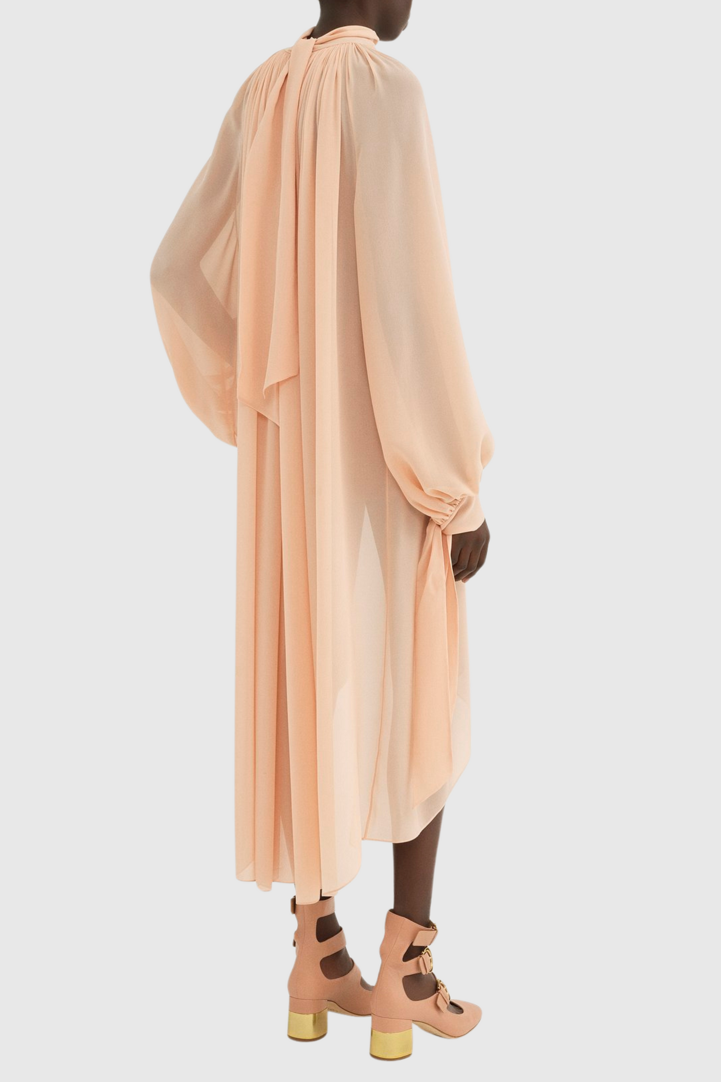 Carii Ruched Blouse - Beige