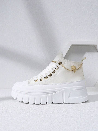 Chain High Top Platform Sneakers