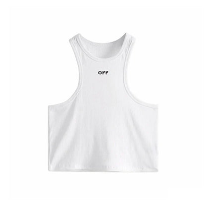 DressBetty - 2024 Sexy White Ribbed Knit Top for Women