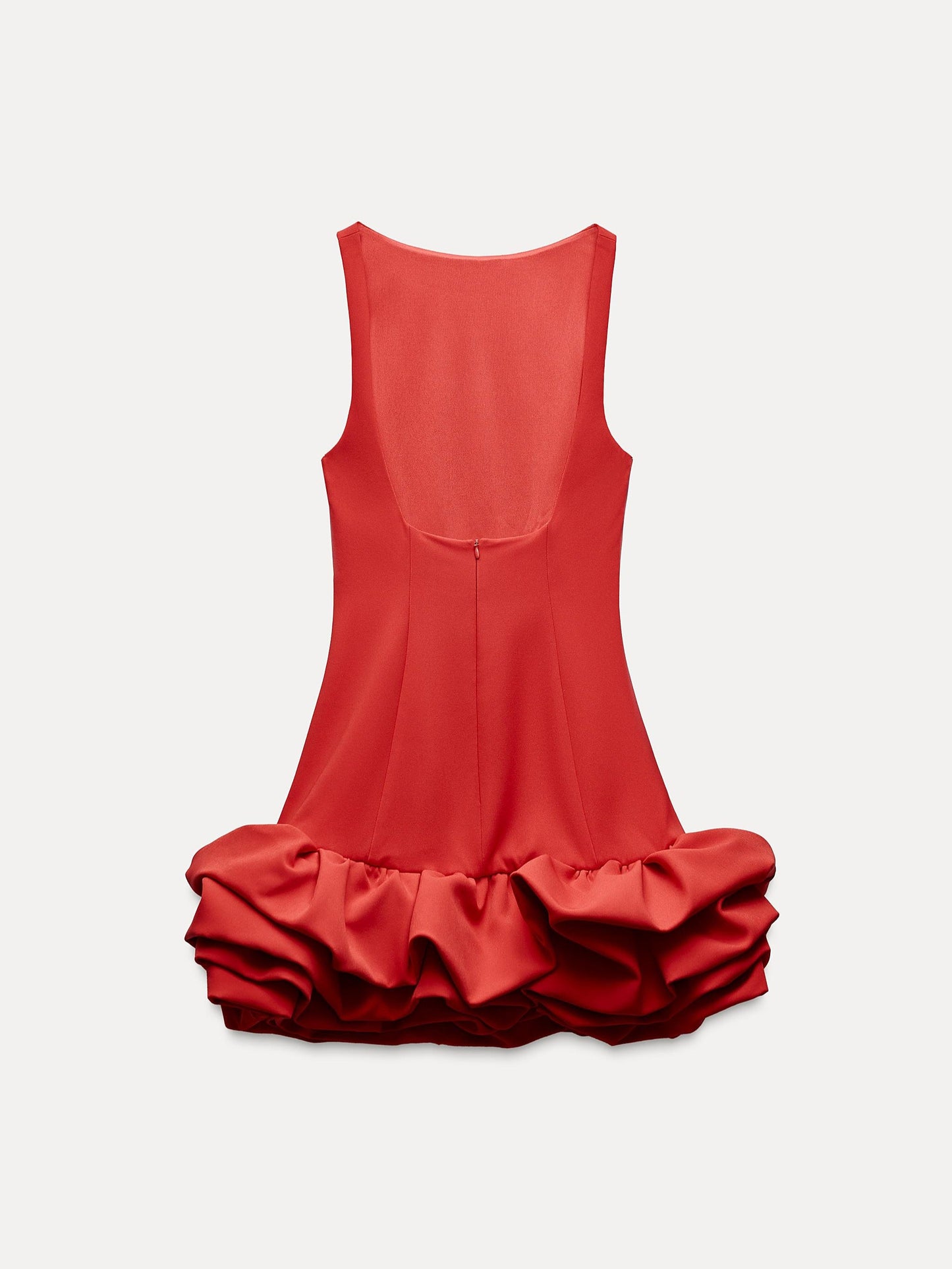 Combination Puff Hem Jumpsuit Dress