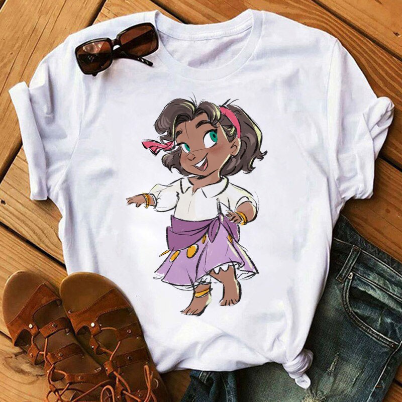 DressBetty - Cute Disney Princess Crew Neck Women's Top