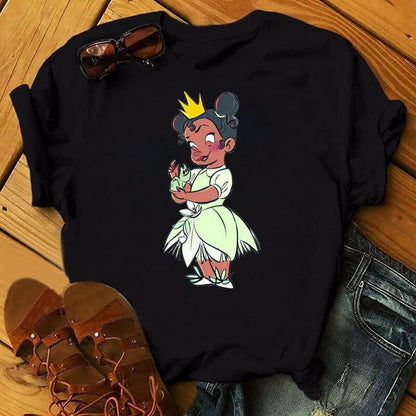 DressBetty - Cute Disney Princess Crew Neck Women's Top
