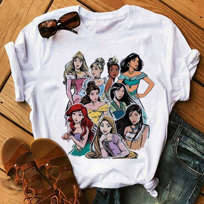 DressBetty - Cute Disney Princess Crew Neck Women's Top